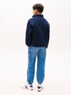 Essential Polar Fleece Zip-Thru Sweatshirt — Blue 8