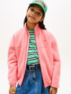Essential Polar Fleece Zip-Thru Sweatshirt — Pink 2