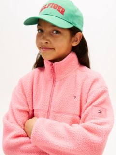 Essential Polar Fleece Zip-Thru Sweatshirt — Pink 4