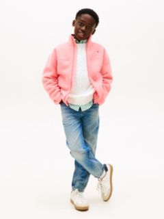 Essential Polar Fleece Zip-Thru Sweatshirt — Pink 5