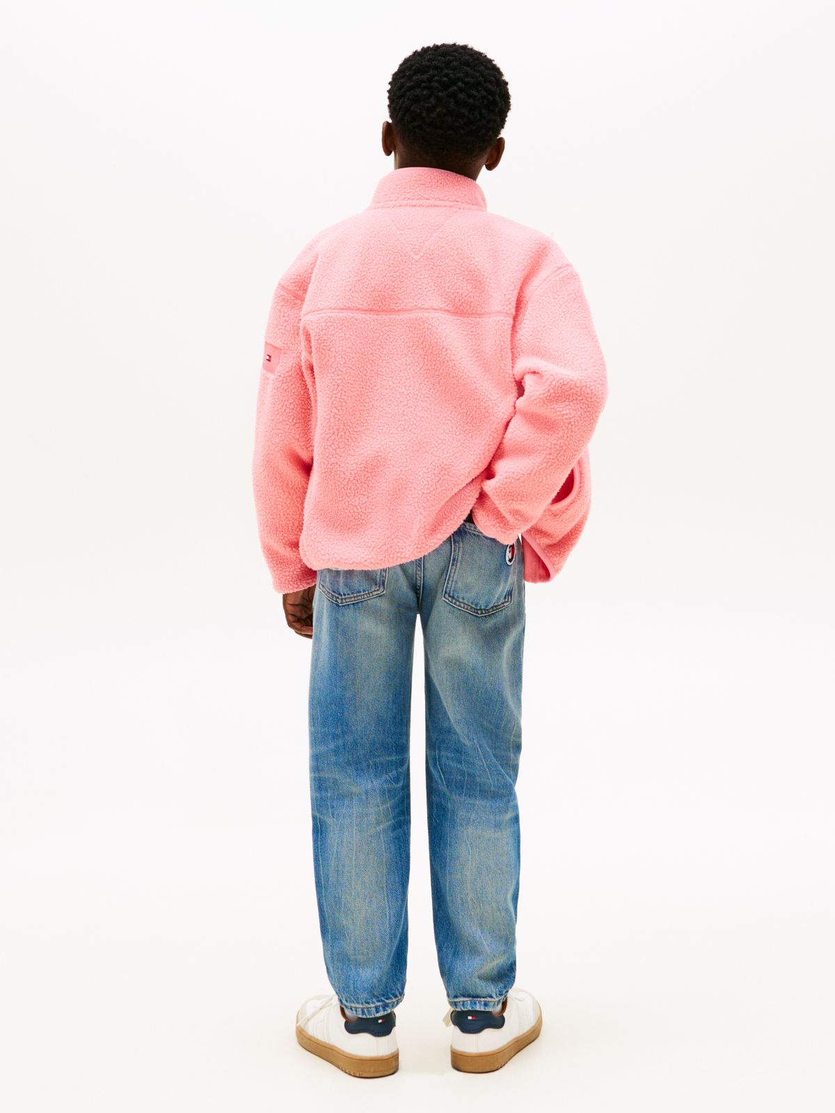 Essential Polar Fleece Zip-Thru Sweatshirt — Pink
