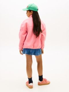 Essential Polar Fleece Zip-Thru Sweatshirt — Pink 9