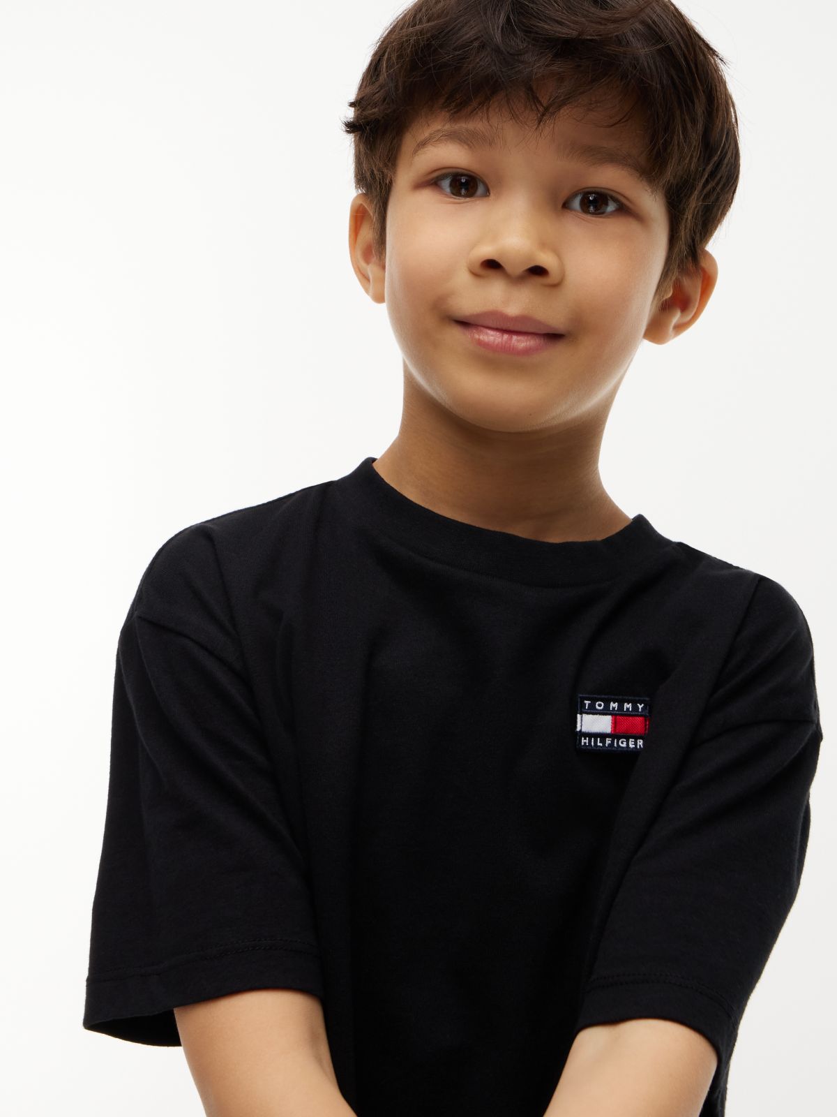 Flag Logo Jersey T-Shirt — Black