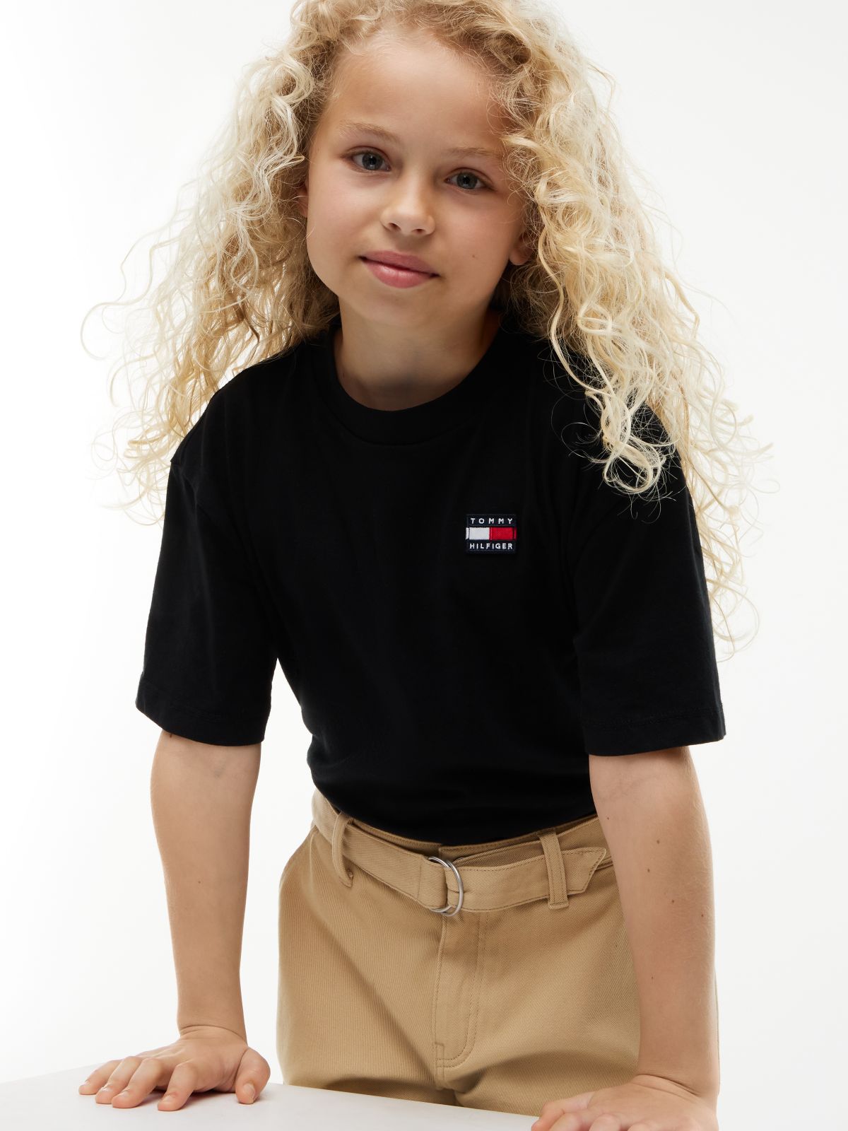 Flag Logo Jersey T-Shirt — Black