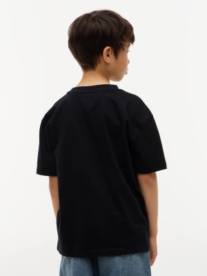 black flag logo jersey t-shirt for kids gender inclusive tommy hilfiger