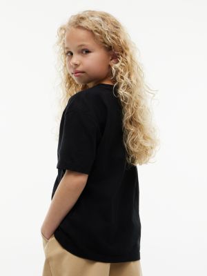 black flag logo jersey t-shirt for kids gender inclusive tommy hilfiger