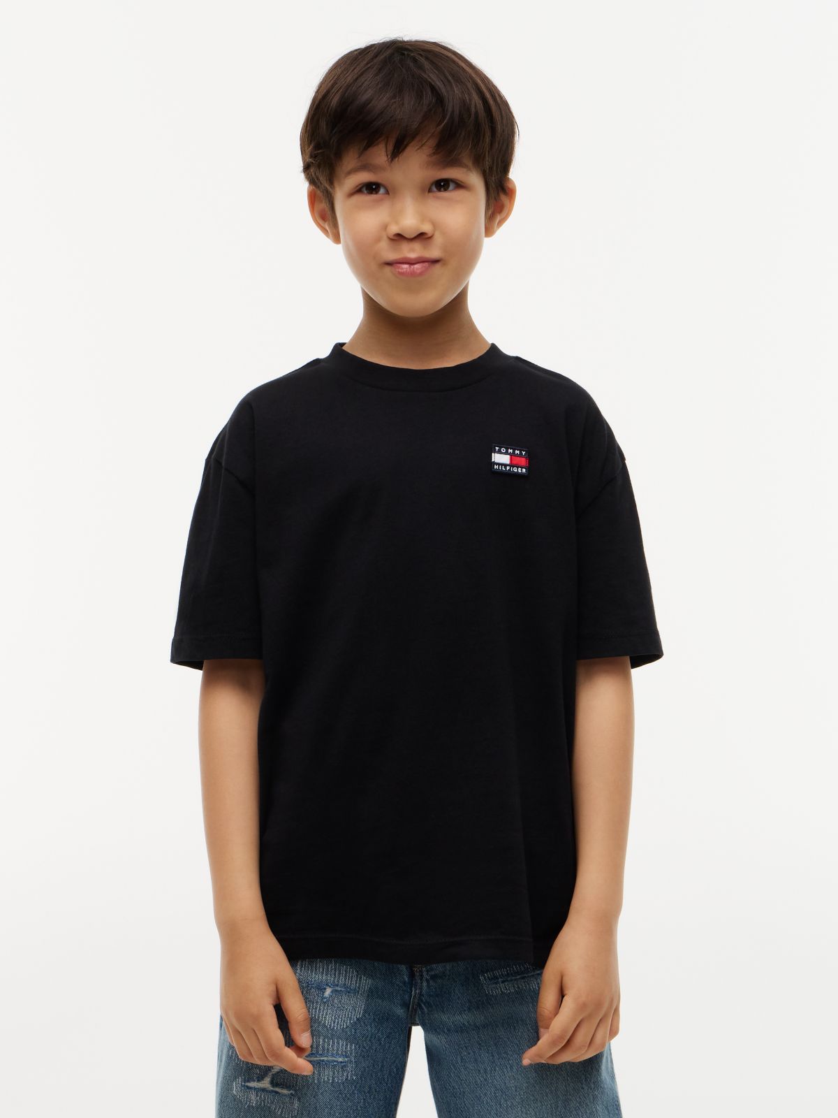 Flag Logo Jersey T-Shirt — Black
