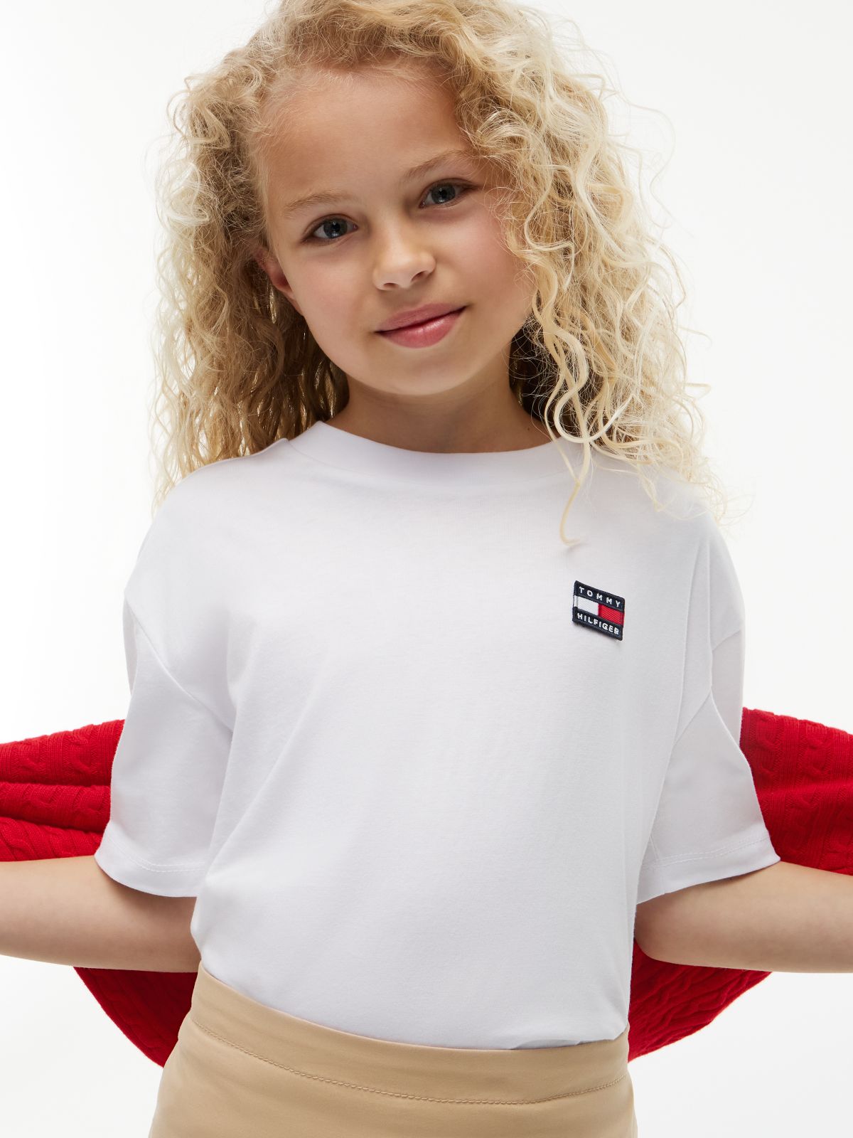 Flag Logo Jersey T-Shirt — White