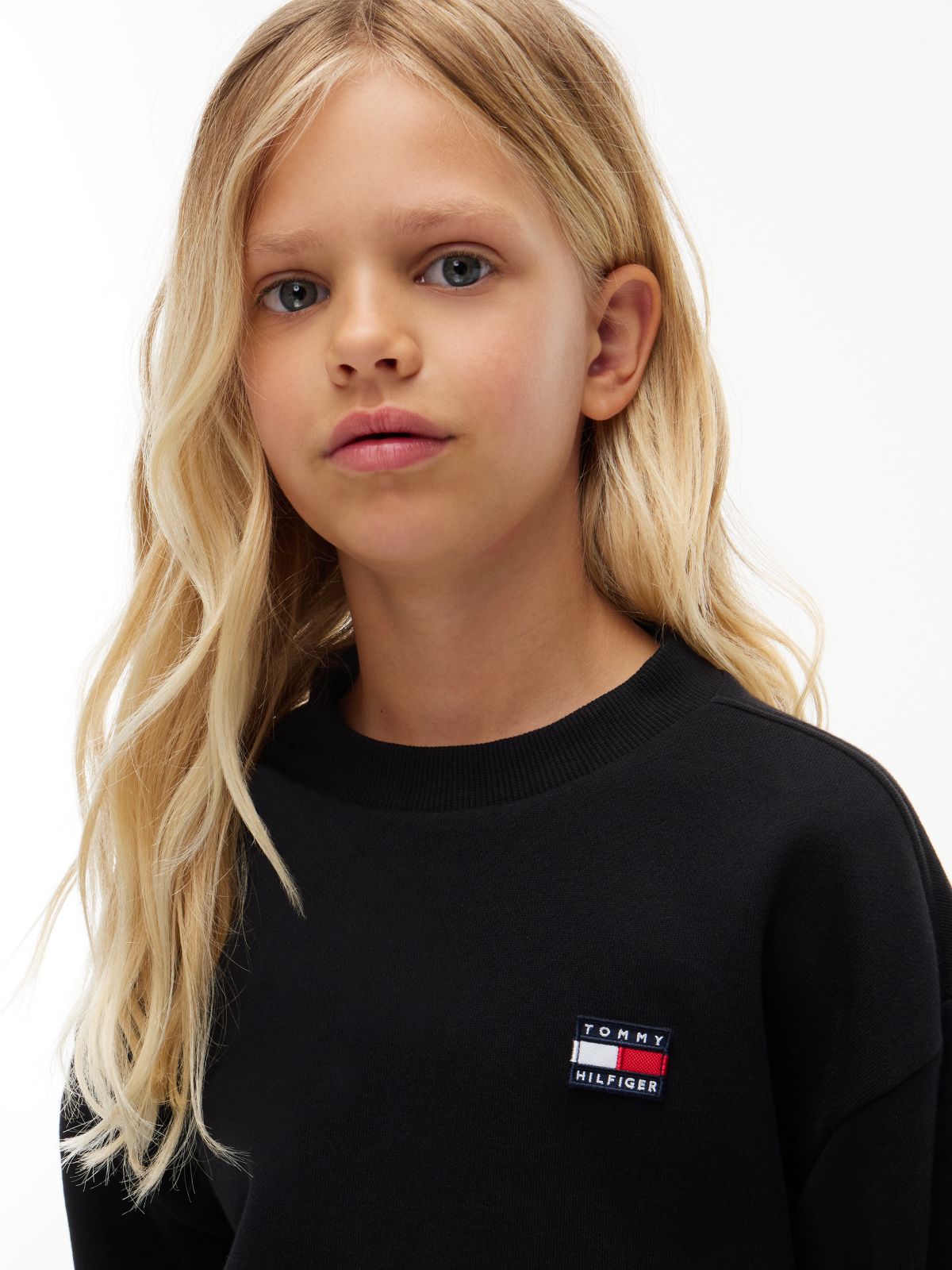 Flag Logo Terry Sweatshirt — Black