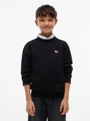 black flag logo terry sweatshirt for kids gender inclusive tommy hilfiger