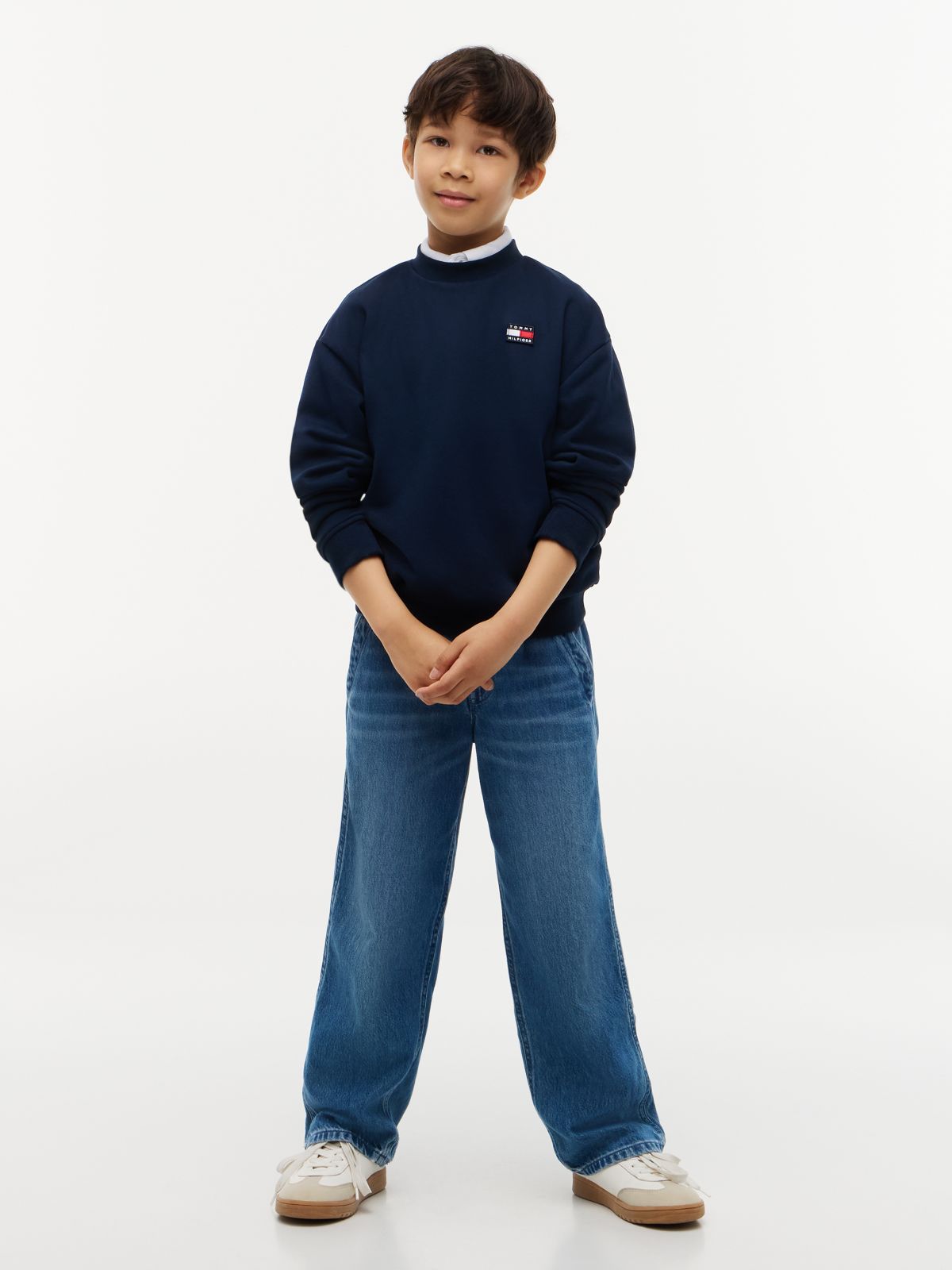 Flag Logo Terry Sweatshirt — Blue