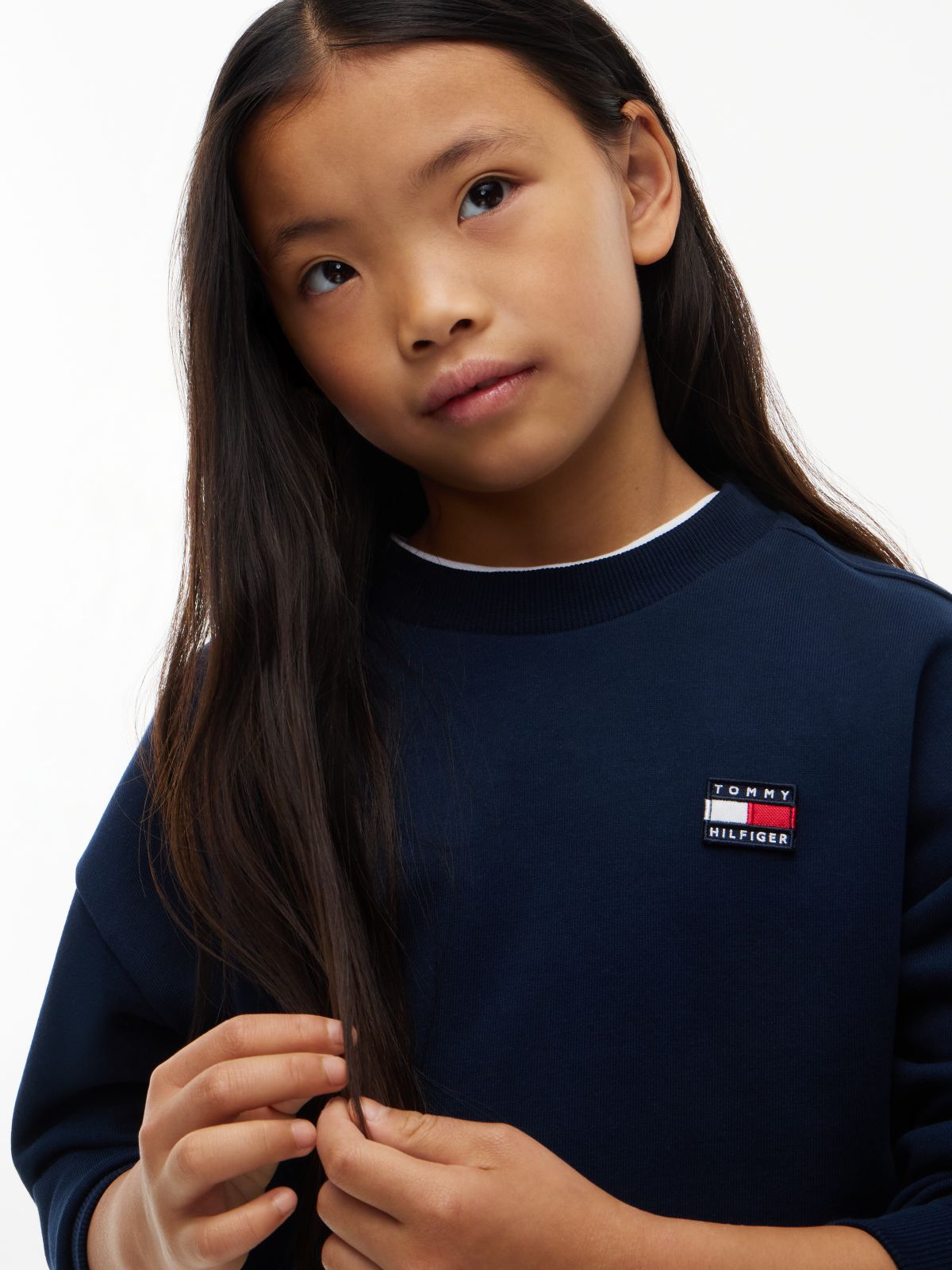 Flag Logo Terry Sweatshirt — Blue