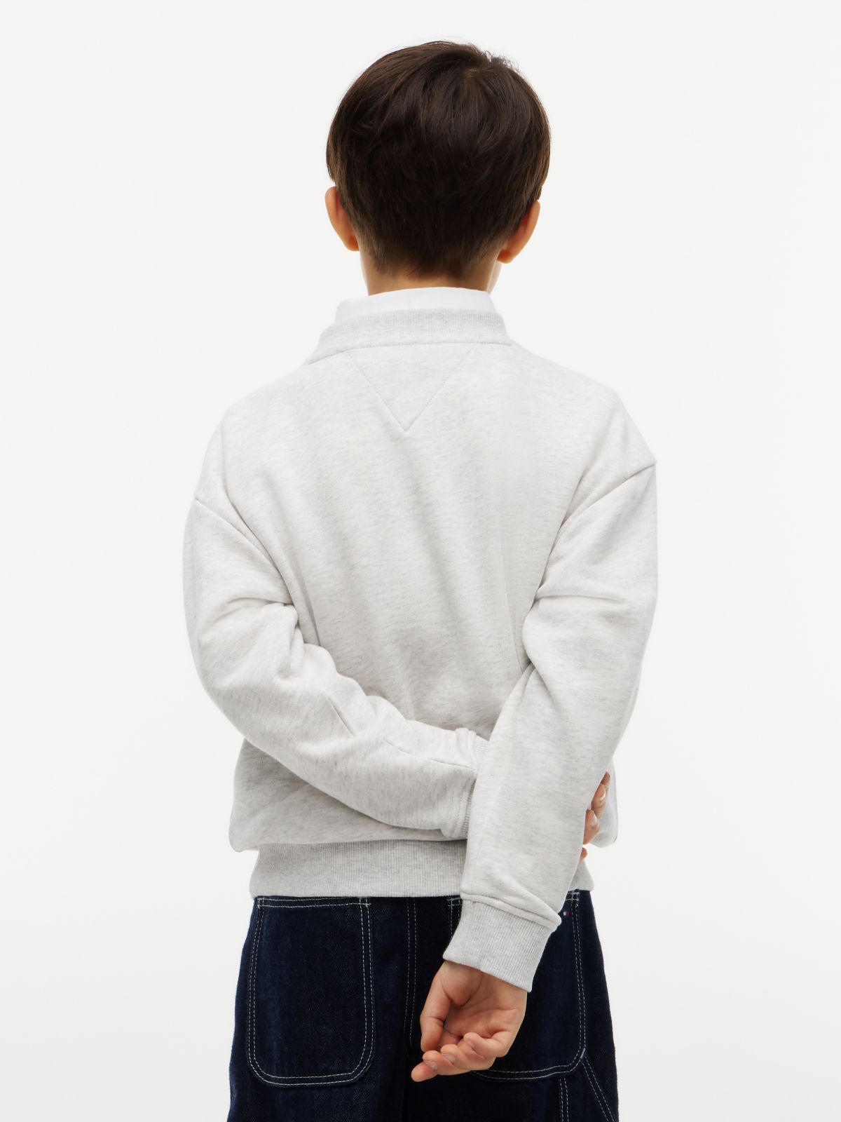 Flag Logo Terry Sweatshirt — Grey