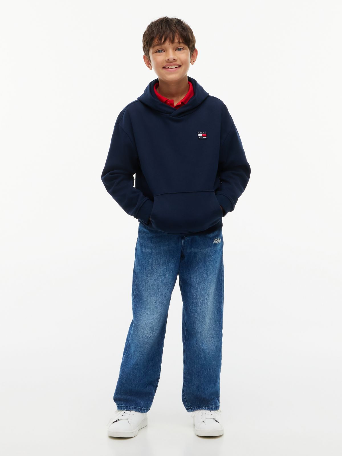 Flag Logo Terry Hoody — Blue