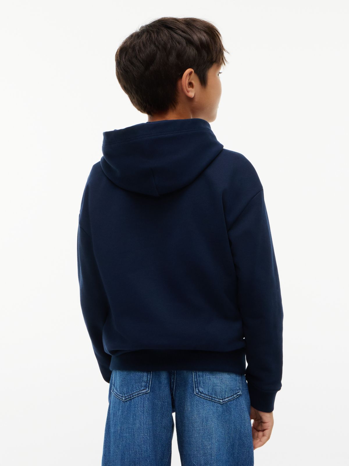 Flag Logo Terry Hoody — Blue