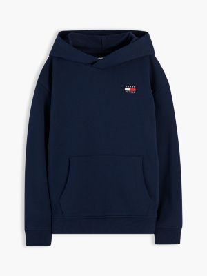 blue flag logo terry hoody for kids gender inclusive tommy hilfiger