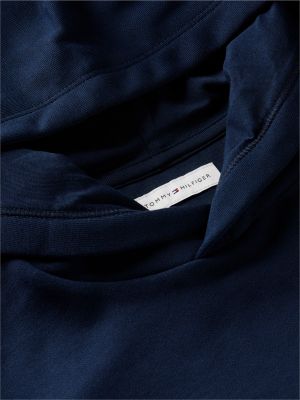blue flag logo terry hoody for kids gender inclusive tommy hilfiger