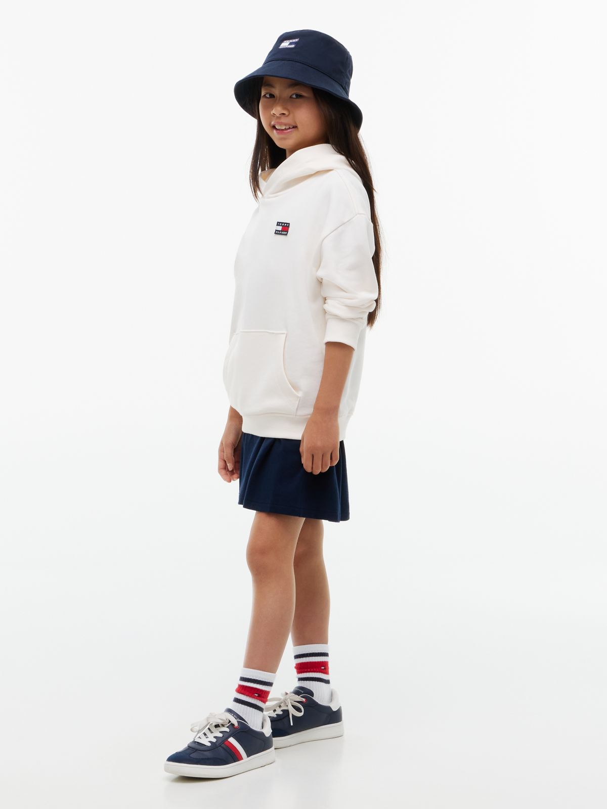 Flag Logo Terry Hoody — White