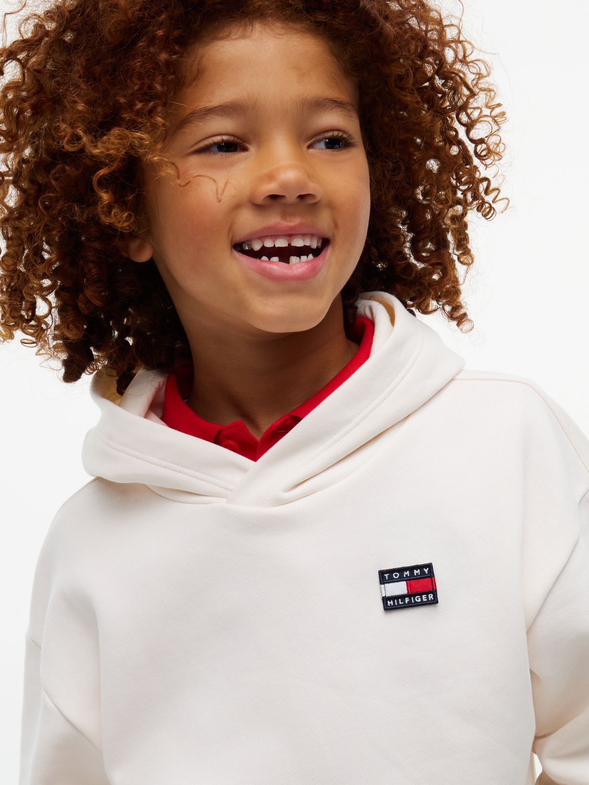 Flag Logo Terry Hoody — White