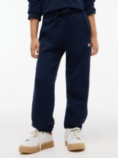 Flag Logo Terry Cuffed Joggers — Blue 2