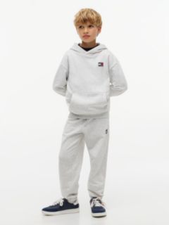 Flag Logo Terry Cuffed Joggers — Grey 3