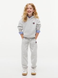 Flag Logo Terry Cuffed Joggers — Grey 4