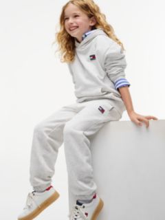 Flag Logo Terry Cuffed Joggers — Grey 6