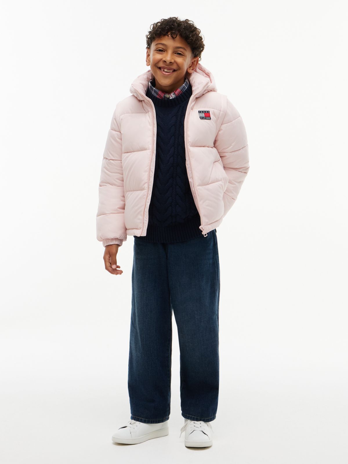 Heritage Ripstop Removeable Sleeve Puffer Jacket — Pink