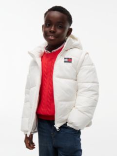 Heritage Ripstop Removeable Sleeve Puffer Jacket — White 1