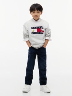 Peanuts® Flag Graphic Embroidery Relaxed Jumper — Grey 3