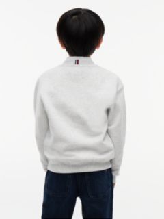 Peanuts® Flag Graphic Embroidery Relaxed Jumper — Grey 7