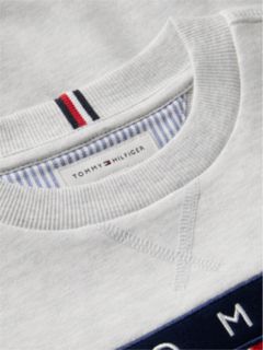 Peanuts® Flag Graphic Embroidery Relaxed Jumper — Grey 10