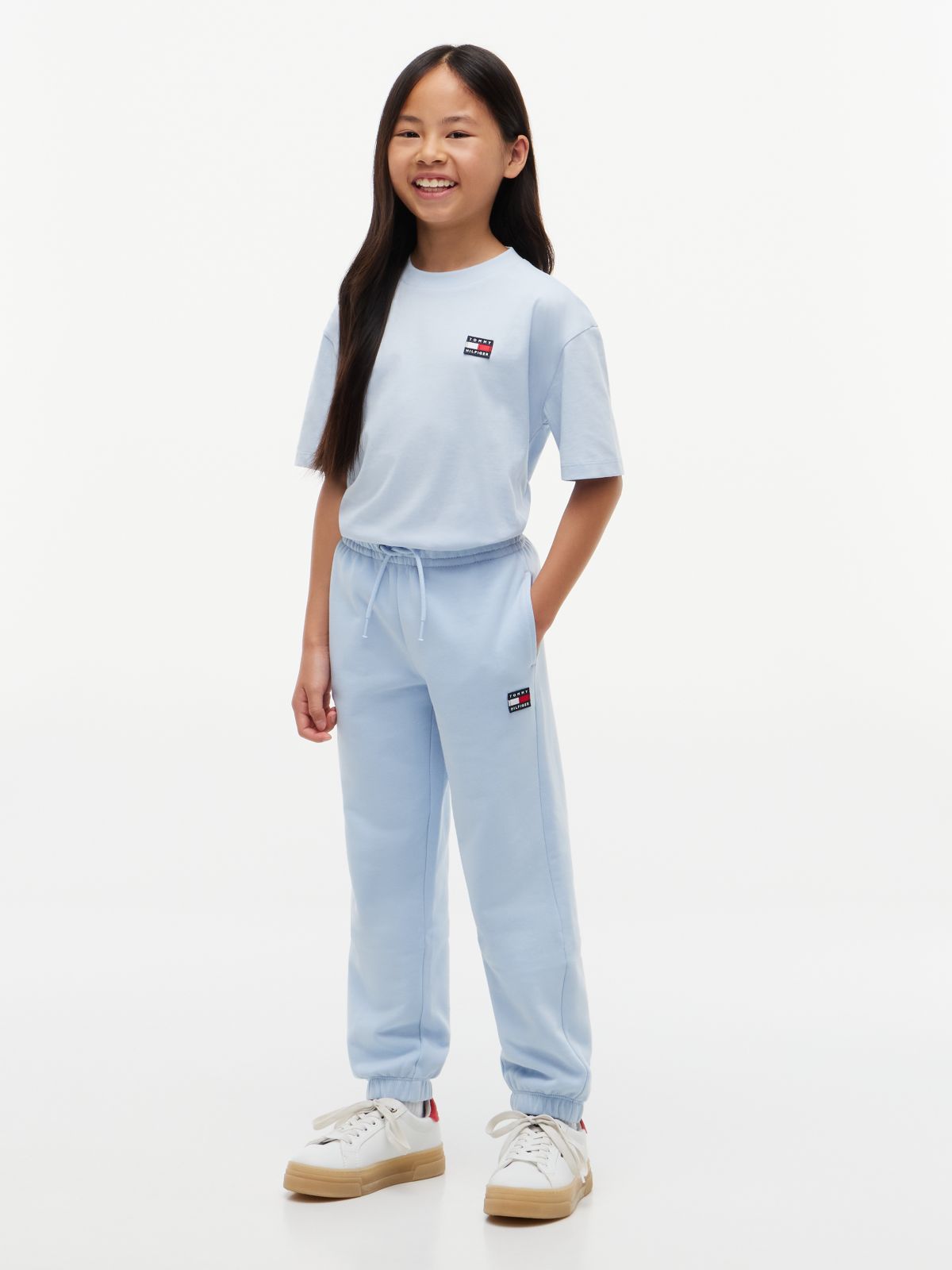 Heritage Flag Logo Relaxed Jersey T-Shirt — Blue