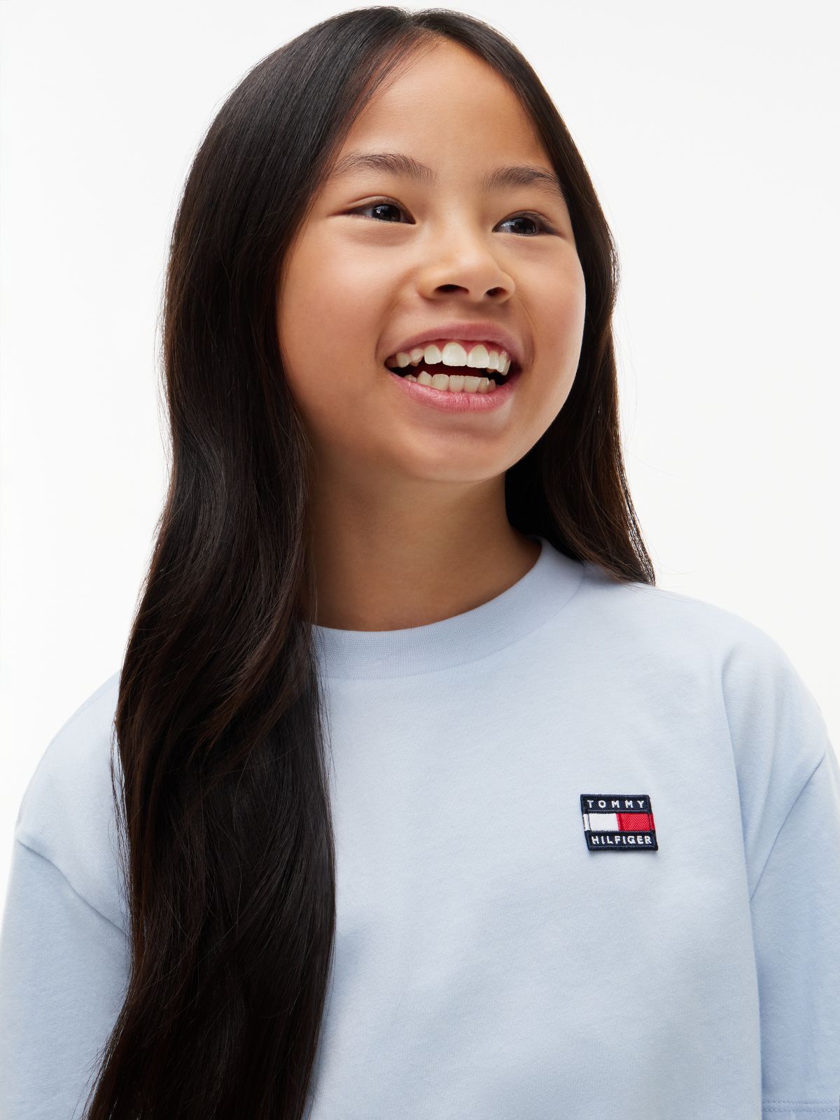 Heritage Flag Logo Relaxed Jersey T-Shirt — Blue