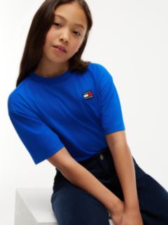 Heritage Flag Logo Relaxed Jersey T-Shirt — Blue 6