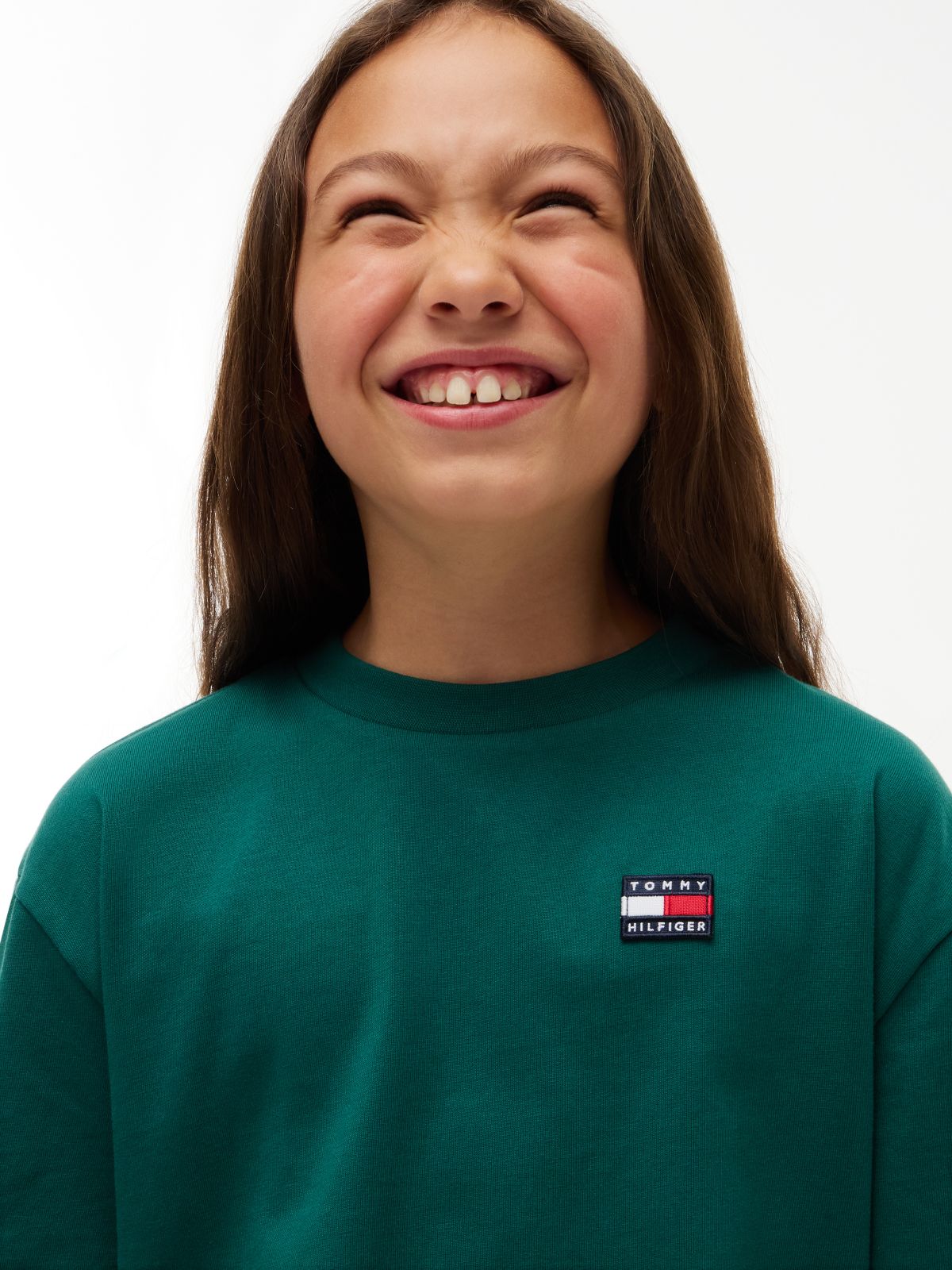 Heritage Flag Logo Relaxed Jersey T-Shirt — Green