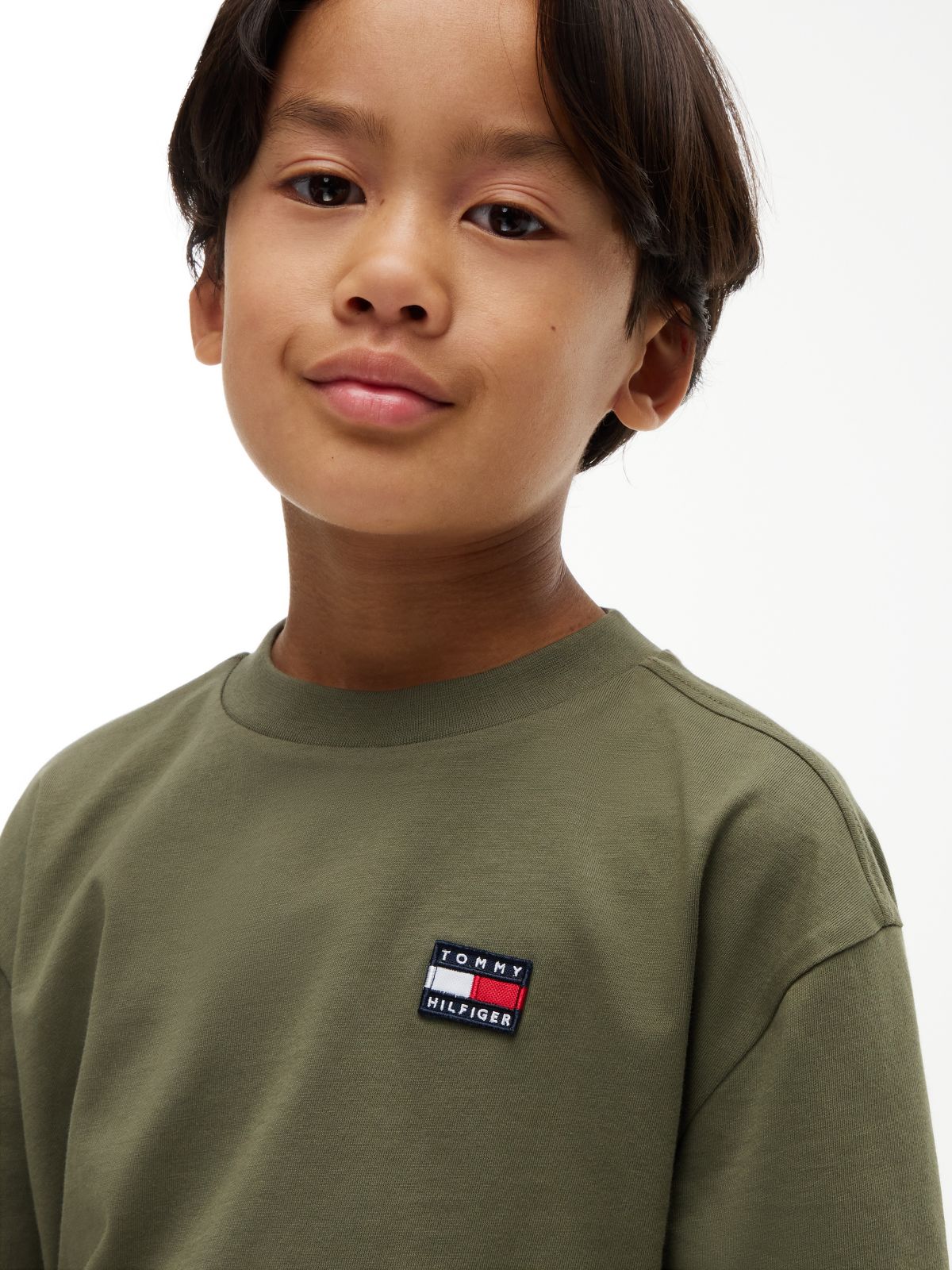 Heritage Flag Logo Relaxed Jersey T-Shirt — Green