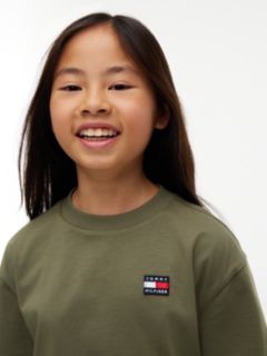 Heritage Flag Logo Relaxed Jersey T-Shirt — Green 6