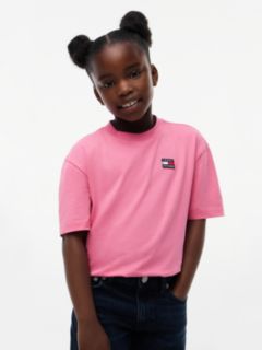Heritage Flag Logo Relaxed Jersey T-Shirt — Pink 2
