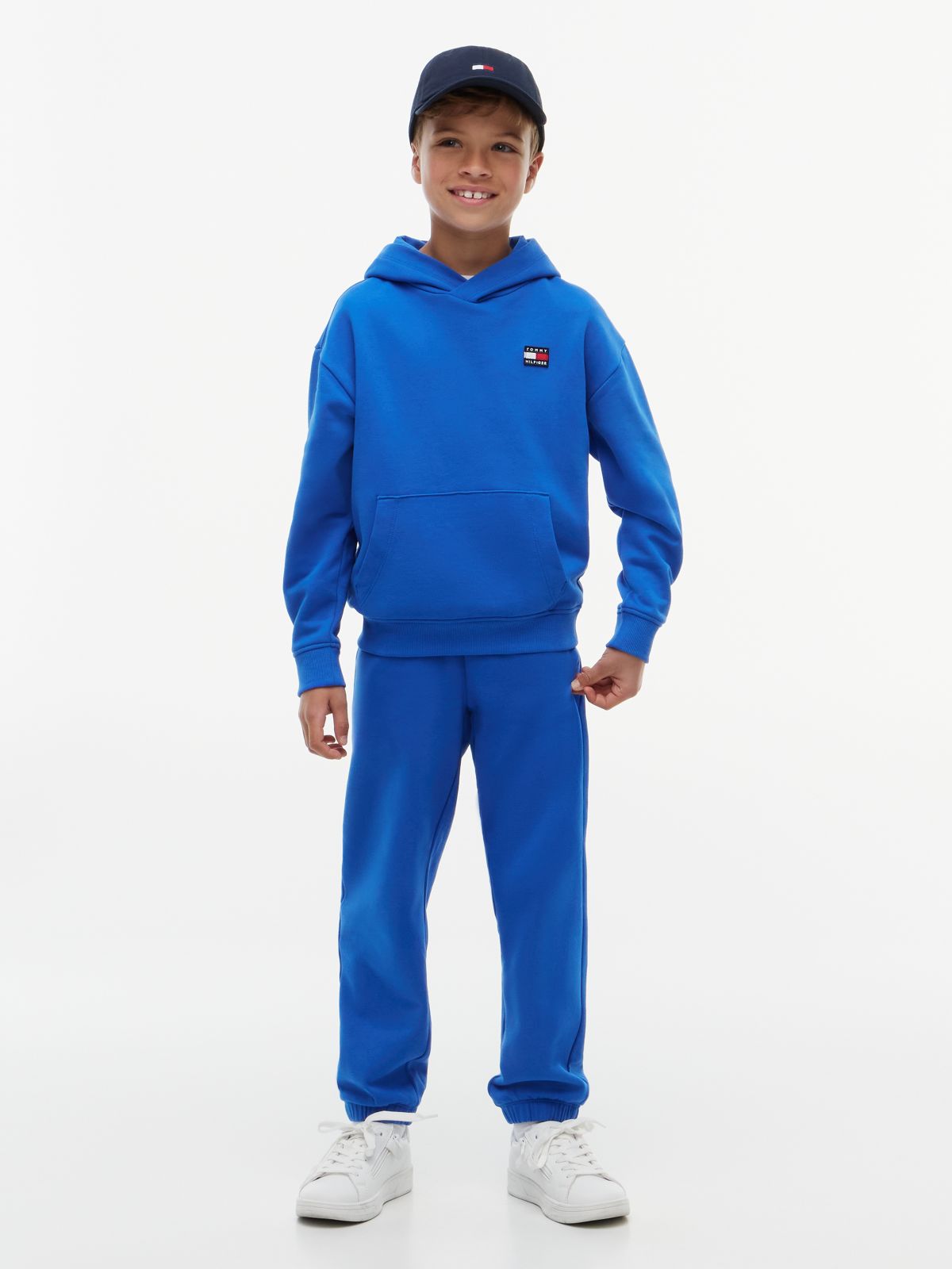 Heritage Flag Logo Terry Joggers — Blue