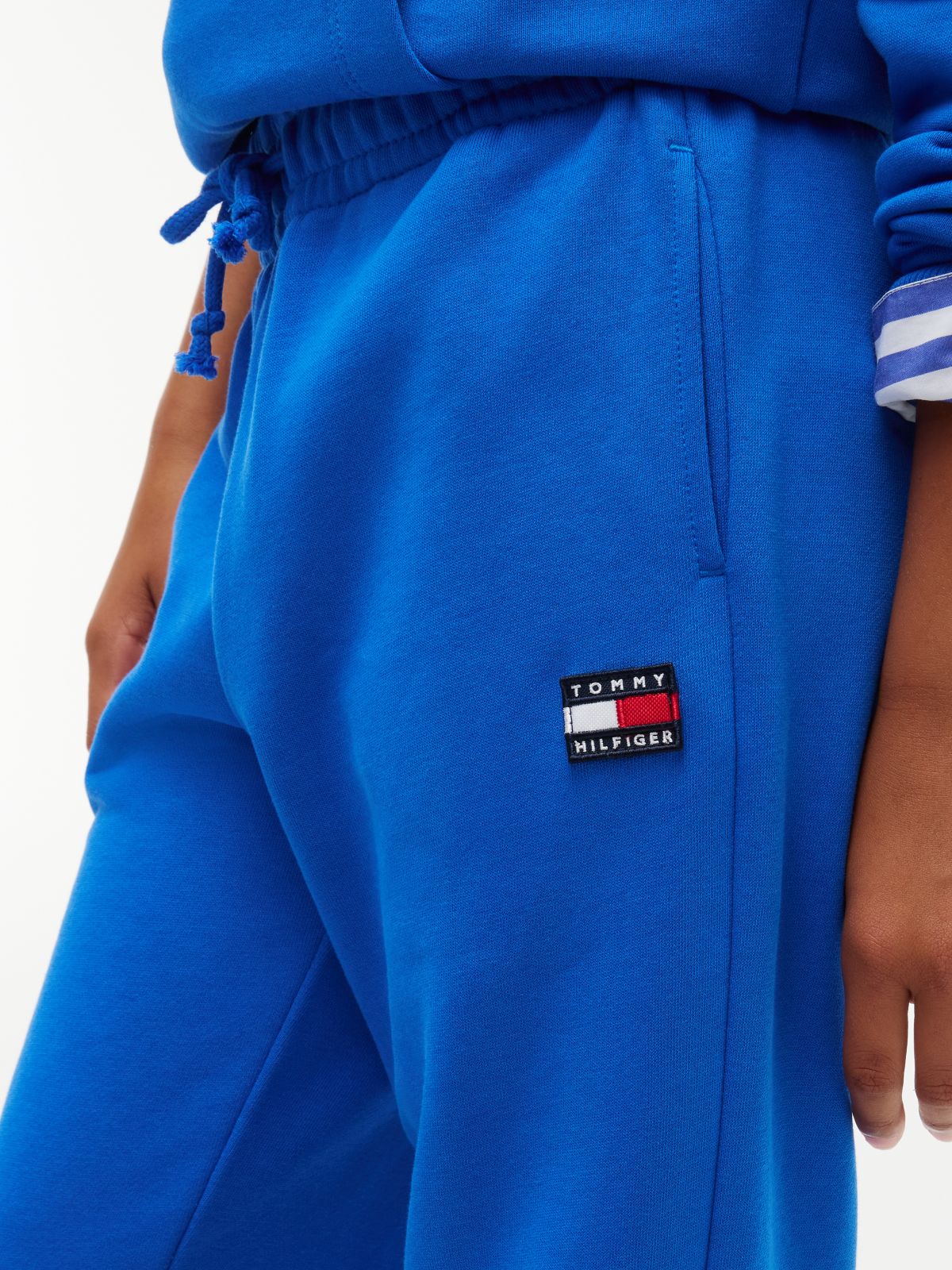 Heritage Flag Logo Terry Joggers — Blue