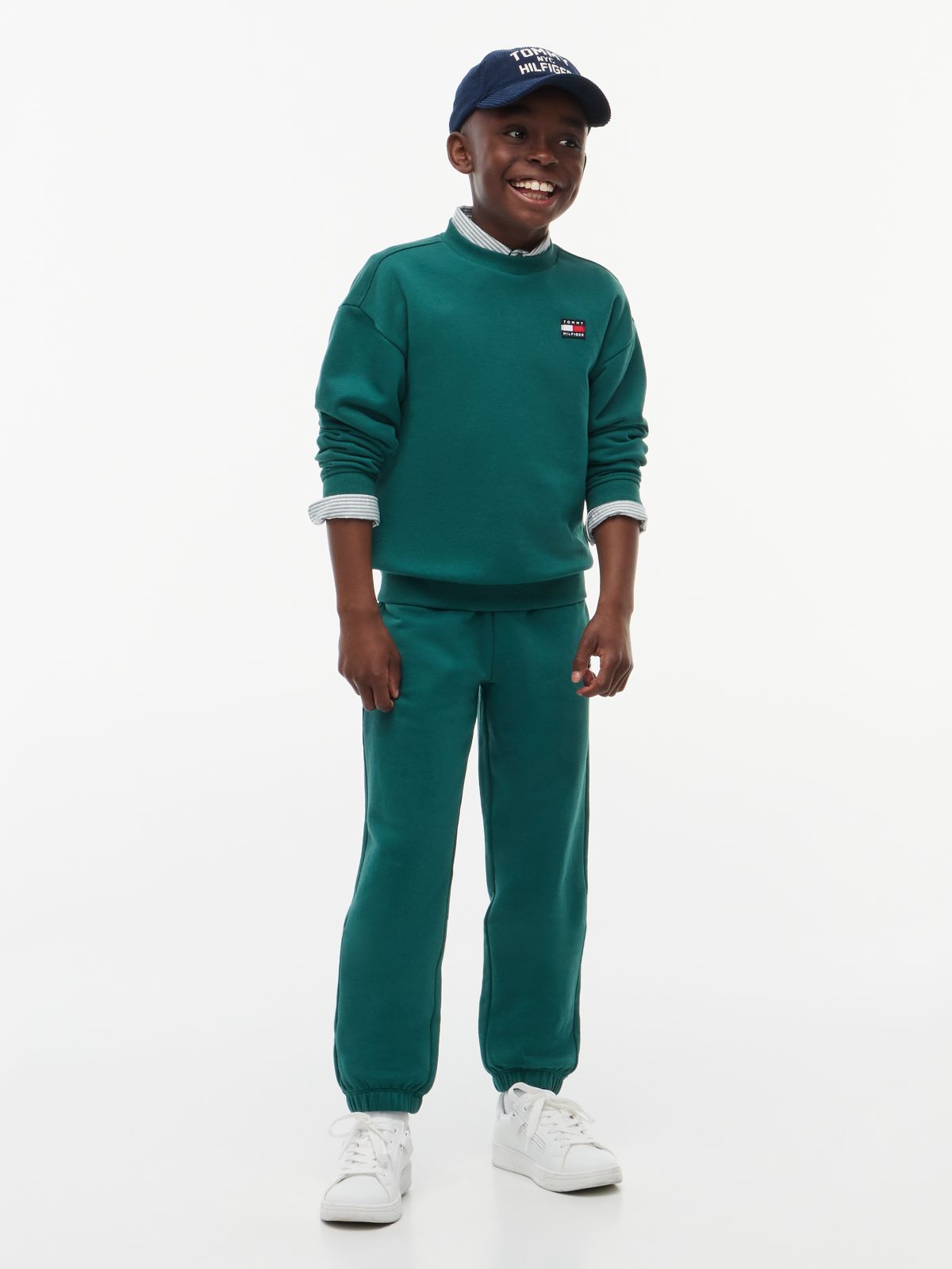 Heritage Flag Logo Terry Joggers — Green