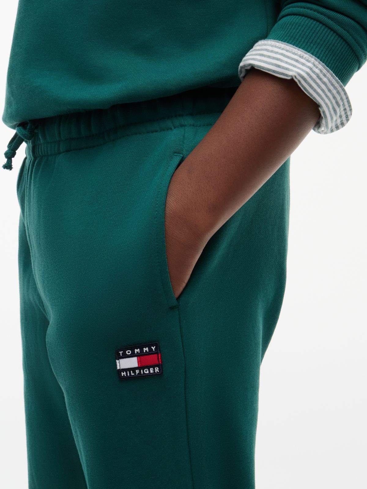 Heritage Flag Logo Terry Joggers — Green
