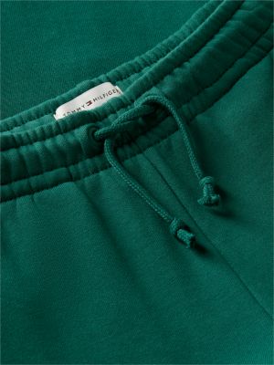 green heritage flag logo terry joggers for kids gender inclusive tommy hilfiger