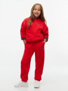 Heritage Flag Logo Terry Joggers — Red 4