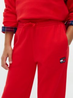 Heritage Flag Logo Terry Joggers — Red 6