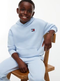 Heritage Flag Logo Relaxed Terry Hoody — Blue 4