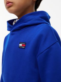Heritage Flag Logo Relaxed Terry Hoody — Blue 5