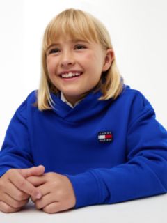 Heritage Flag Logo Relaxed Terry Hoody — Blue 6