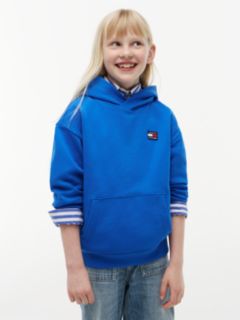 Heritage Flag Logo Relaxed Terry Hoody — Blue 2